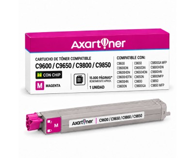 Compatible OKI C9600, C9650, C9800, C9850 Magenta Cartucho de Toner 42918914