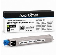 Compatible OKI C9600, C9650, C9800, C9850 Negro Cartucho de Toner 42918916