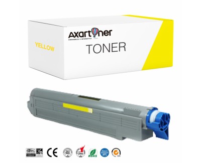 Compatible OKI C9655 Amarillo Cartucho de Toner 43837129