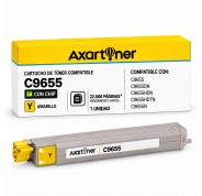 Compatible OKI C9655 Amarillo Cartucho de Toner 43837129