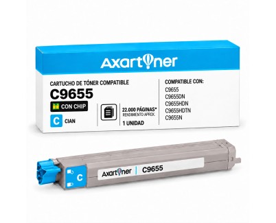 Compatible OKI C9655 Cyan Cartucho de Toner 43837131
