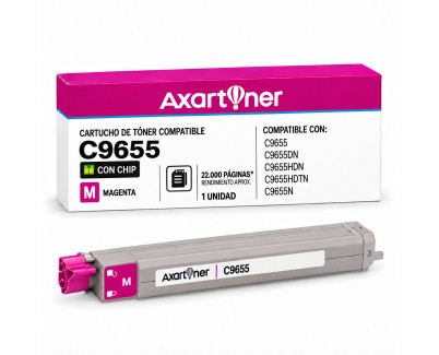 Compatible OKI C9655 Magenta Cartucho de Toner 43837130