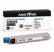 Compatible OKI C9655 Negro Cartucho de Toner 43837132