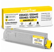 Compatible OKI ES5432 / ES5442 / ES5463 / ES5473 Amarillo Cartucho de Toner 46490621