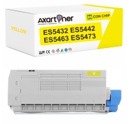 Compatible OKI ES5432 / ES5442 / ES5463 / ES5473 Amarillo Cartucho de Toner 46490621