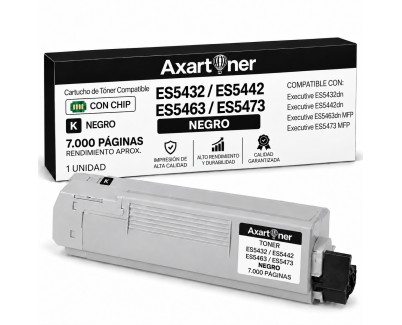 Compatible OKI ES5432 / ES5442 / ES5463 / ES5473 Negro Cartucho de Toner 46490624