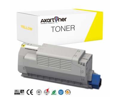 Compatible OKI ES7460 / ES7470 / ES7480 Amarillo Cartucho de Toner 45396213