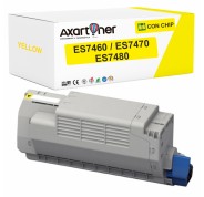 Compatible OKI Executive ES7460 / ES7470 / ES7470DN / ES7470DN MFP / ES7470 MFP / ES7480 / ES74780DN / ES7480DN MFP / ES7480 MFP Amarillo Cartucho de Toner 45396213