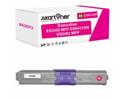 Compatible OKI Executive ES3452 MFP / ES5431DN / ES5462 MFP Magenta Cartucho de Toner 44973510