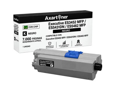 Compatible OKI Executive ES3452 MFP / ES5431DN / ES5462 MFP Negro Cartucho de Toner 44973512