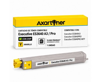 Compatible OKI Executive ES3640A3 / Pro Amarillo Cartucho de Toner 43837105