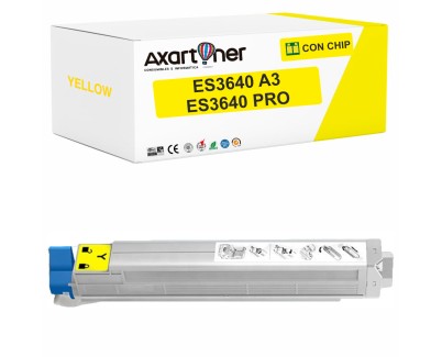 Compatible OKI Executive ES3640A3 / Pro Amarillo Cartucho de Toner 43837105