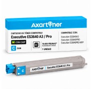 Compatible OKI Executive ES3640A3 / Pro Cyan Cartucho de Toner 43837107