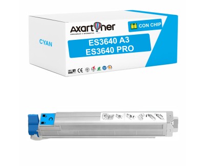 Compatible OKI Executive ES3640A3 / Pro Cyan Cartucho de Toner 43837107