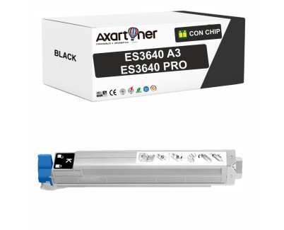 Compatible OKI Executive ES3640A3 / Pro Negro Cartucho de Toner 43837108