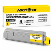 Compatible OKI Executive ES5460 / ES2232 / ES2632 Amarillo Cartucho de Toner 43865729