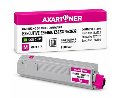 Compatible OKI Executive ES5460, ES2232, ES2632 Magenta Cartucho de Toner 43865730
