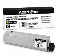 Compatible OKI Executive ES5460, ES2232, ES2632 Negro Cartucho de Toner 43865732