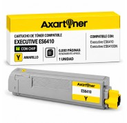 Compatible OKI Executive ES6410 Amarillo Cartucho de Toner 44315317