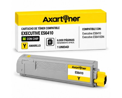 Compatible OKI Executive ES6410 Amarillo Cartucho de Toner 44315317