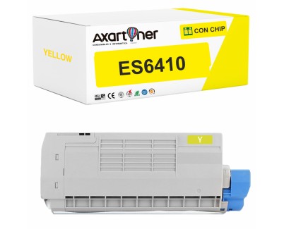 Compatible OKI Executive ES6410 Amarillo Cartucho de Toner 44315317
