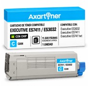 Compatible OKI Executive ES7411 / ES3032 Cyan Cartucho de Toner 44318619