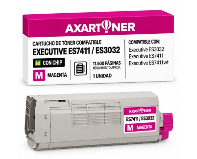 Compatible OKI Executive ES7411 / ES3032 Magenta Cartucho de Toner 44318618