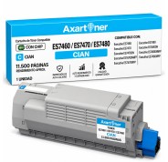 Compatible OKI Executive ES7460 / ES7470 / ES7470DN / ES7470DN MFP / ES7470 MFP / ES7480 / ES74780DN / ES7480DN MFP / ES7480 MFP Cyan Cartucho de Toner 45396215