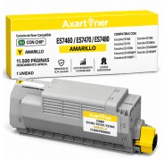 Compatible OKI Executive ES7460 / ES7470 / ES7470DN / ES7470DN MFP / ES7470 MFP / ES7480 / ES74780DN / ES7480DN MFP / ES7480 MFP Amarillo Cartucho de Toner 45396213