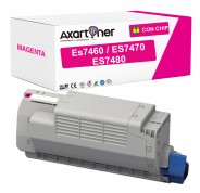 Compatible OKI Executive ES7460 / ES7470 / ES7470DN / ES7470DN MFP / ES7470 MFP / ES7480 / ES74780DN / ES7480DN MFP / ES7480 MFP Magenta Cartucho de Toner 45396214