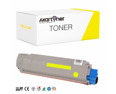 Compatible OKI Executive ES8451 / ES8461 Amarillo Cartucho de Toner 44059257