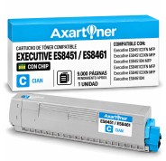 Compatible OKI Executive ES8451 / ES8461 Cyan Cartucho de Toner 44059259
