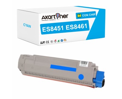 Compatible OKI Executive ES8451 / ES8461 Cyan Cartucho de Toner 44059259