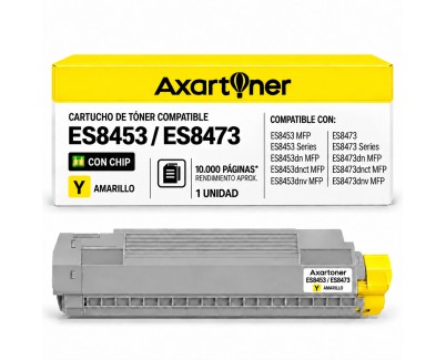 Compatible OKI Executive ES8453 / ES8473 Amarillo Cartucho de Toner 45862819
