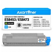 Compatible OKI Executive ES8453 / ES8473 Cyan Cartucho de Toner 45862821