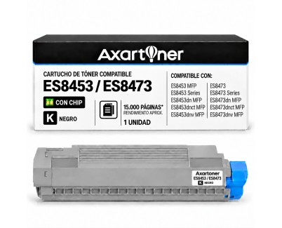 Compatible OKI Executive ES8453 / ES8473 Negro Cartucho de Toner 45862822