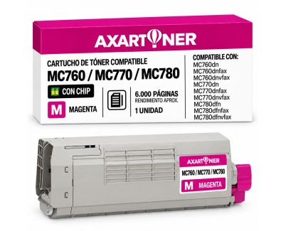 Compatible OKI MC760 / MC770 / MC780 Magenta Cartucho de Toner 45396302