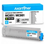 Compatible OKI MC851, MC861, MC862 Cyan Cartucho de Toner 44059167 / 44059255