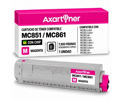 Compatible OKI MC851, MC861, MC862 Magenta Cartucho de Toner 44059166 / 44059254