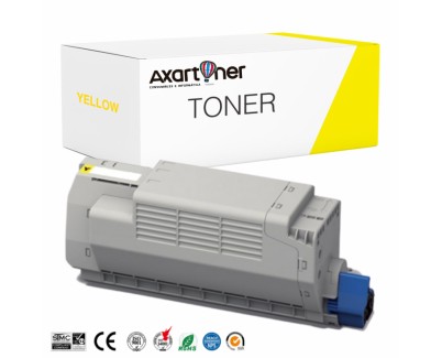 Compatible OKI MC853 / MC873 / MC883 Amarillo Cartucho de Toner 45862837