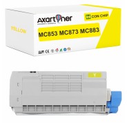 Compatible OKI MC853 / MC873 / MC883 Amarillo Cartucho de Toner 45862837