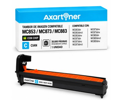 Compatible OKI MC853 / MC873 / MC883 Cyan Tambor de Imagen (Drum) 44844471