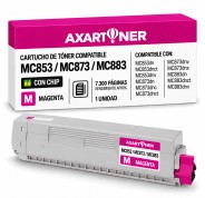 Compatible OKI MC853 / MC873 / MC883 Magenta Cartucho de Toner 45862838