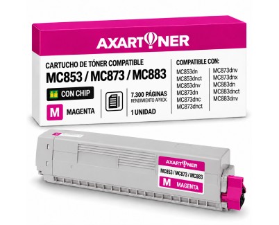 Compatible OKI MC853 / MC873 / MC883 Magenta Cartucho de Toner 45862838