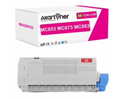 Compatible OKI MC853 / MC873 / MC883 Magenta Cartucho de Toner 45862838