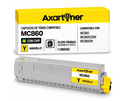Compatible OKI MC860 Amarillo Cartucho de Toner 44059209
