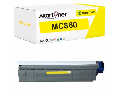 Compatible OKI MC860 Amarillo Cartucho de Toner 44059209