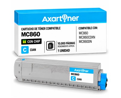 Compatible OKI MC860 Cyan Cartucho de Toner 44059211