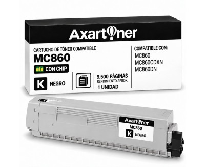Compatible OKI MC860 Negro Cartucho de Toner 44059212