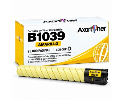 Compatible Olivetti D-Color MF222 , MF282, MF362 Amarillo Cartucho de Toner B1039